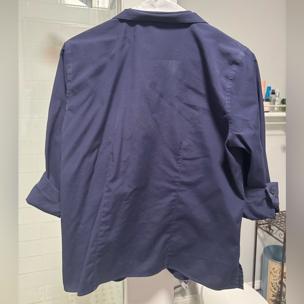Navy button up - Picture 2 of 2